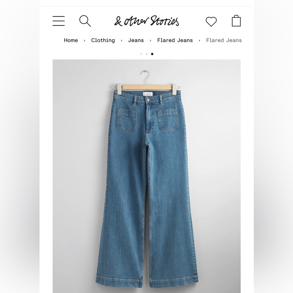 & Other Stories Flared Jeans NWT